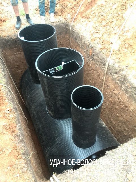 Установка в суглинок автономной канализации на 4-х человек НТ-БИО-2 с возможностью периодической эксплуатации в любое время года